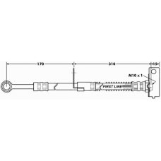 FBH7042 FIRST LINE Тормозной шланг