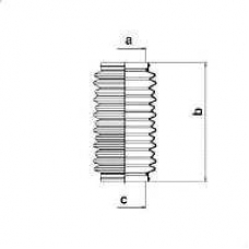 83659 SPIDAN Пыльник, рулевое управление