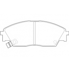 WBP21322A WAGNER LOCKHEED Комплект тормозных колодок, дисковый тормоз