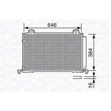 350203688000 MAGNETI MARELLI Конденсатор, кондиционер