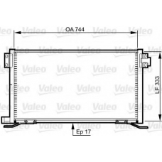 818990 VALEO Конденсатор, кондиционер