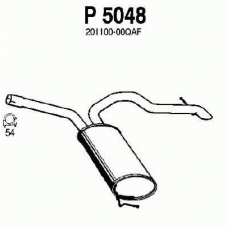 P5048 FENNO Глушитель выхлопных газов конечный