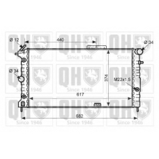 QER2474 QUINTON HAZELL Радиатор, охлаждение двигателя