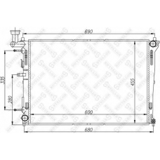 10-25385-SX STELLOX Радиатор, охлаждение двигателя