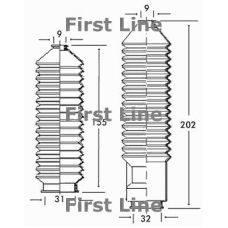 FSG3131 FIRST LINE Пыльник, рулевое управление