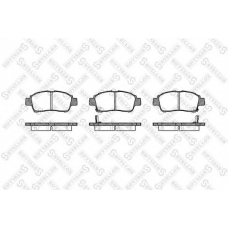 723 002-SX STELLOX Комплект тормозных колодок, дисковый тормоз