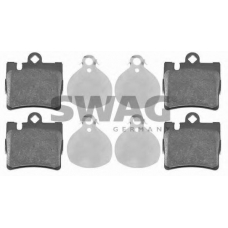 10 91 6438 SWAG Комплект тормозных колодок, дисковый тормоз