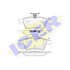 182013 ICER Комплект тормозных колодок, дисковый тормоз
