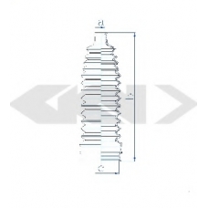 84262 SPIDAN Пыльник, рулевое управление