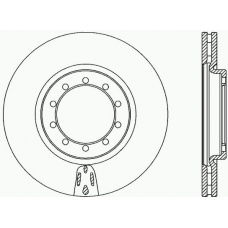 BDA2319.20 OPEN PARTS Тормозной диск
