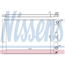 63881 NISSENS Радиатор, охлаждение двигателя