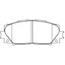 FD7335A NECTO Комплект тормозных колодок, дисковый тормоз