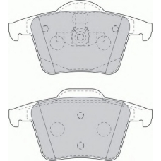 FSL1632 FERODO Комплект тормозных колодок, дисковый тормоз