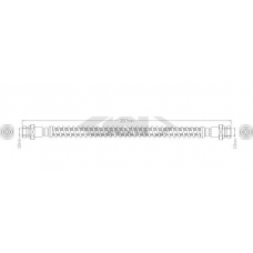 340603 SPIDAN Тормозной шланг