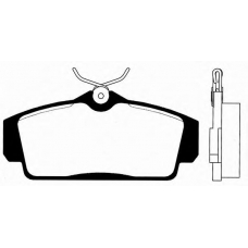 J PA-181AF JAPANPARTS Комплект тормозных колодок, дисковый тормоз