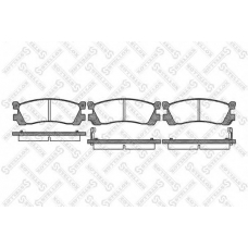 410 012-SX STELLOX Комплект тормозных колодок, дисковый тормоз