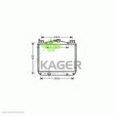 31-1063 KAGER Радиатор, охлаждение двигателя