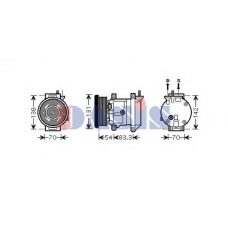 851675N AKS DASIS Компрессор, кондиционер