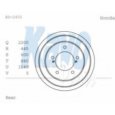 BD-2455 KAVO PARTS Тормозной барабан