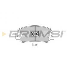 BP2203 BREMSI Комплект тормозных колодок, дисковый тормоз