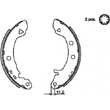 MFR279 MINTEX Комплект тормозных колодок