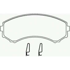 P 54 029 BREMBO Комплект тормозных колодок, дисковый тормоз