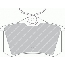 FDB726 FERODO Комплект тормозных колодок, дисковый тормоз