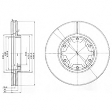 BG3817 DELPHI Тормозной диск