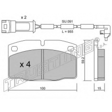 046.2W TRUSTING Комплект тормозных колодок, дисковый тормоз