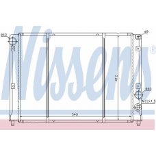 60012 NISSENS Радиатор, охлаждение двигателя