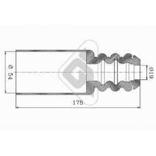 KP086 HUTCHINSON Пылезащитный комплект, амортизатор