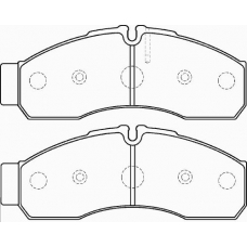 FD7444V NECTO Комплект тормозных колодок, дисковый тормоз