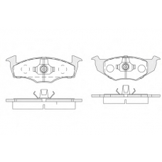 1850.0058154 KSM-KOSHIMO Комплект тормозных колодок, дисковый тормоз