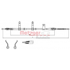 17.6031 METZGER Трос, стояночная тормозная система