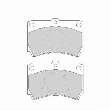 FD6350A NECTO Комплект тормозных колодок, дисковый тормоз