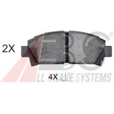 36866 OE ABS Комплект тормозных колодок, дисковый тормоз