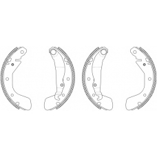 8DB 355 003-261 HELLA Комплект тормозных колодок