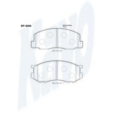 BP-9098 KAVO PARTS Комплект тормозных колодок, дисковый тормоз