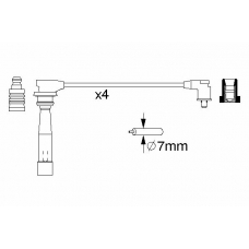 0 986 356 970 BOSCH Комплект проводов зажигания