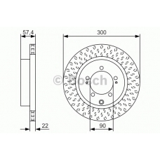 0 986 479 T33 BOSCH Тормозной диск