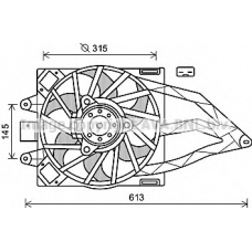 FT7565 AVA Вентилятор, охлаждение двигателя