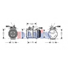 851020N AKS DASIS Компрессор, кондиционер
