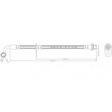 3439 REMKAFLEX Тормозной шланг