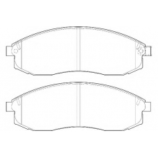 WBP23086A WAGNER LOCKHEED Комплект тормозных колодок, дисковый тормоз