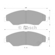 0 986 505 000 BOSCH Комплект тормозных колодок, дисковый тормоз