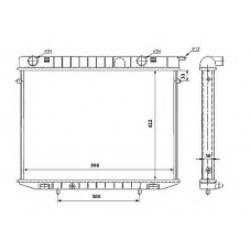 509532 NRF Радиатор, охлаждение двигателя