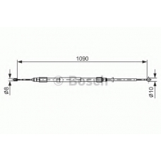 1 987 477 949 BOSCH Трос, стояночная тормозная система