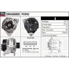 DRA6690 DELCO REMY Генератор