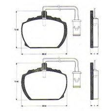 BLF227 QUINTON HAZELL Комплект тормозных колодок, дисковый тормоз