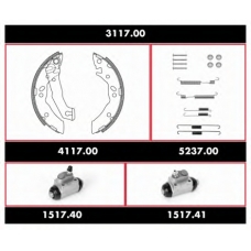 3117.00 WOKING Комплект тормозов, барабанный тормозной механизм